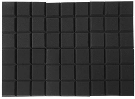 Pannelli acustici in schiuma inglese, 6 pezzi/12 pezzi per la riduzione del rumore in studi, case e uffici, assorbimento acustico per installazione a parete e soffitto