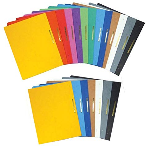Brunnen Schnellhefter Pappe extrastark (Fact! Schnellhefter Karton, sortiert, 20er Pack Sortierung I)