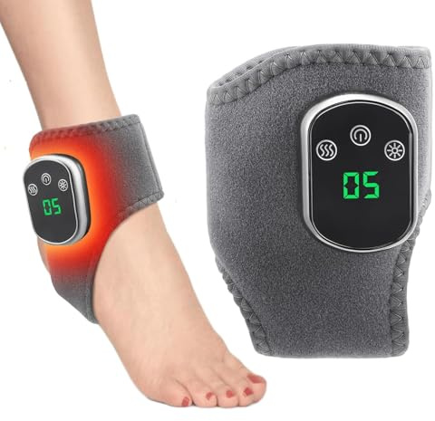 3-In-1 Fußmassagegerät Portable Cordless Fussmassage Wärme Fussmassagegerät Elektrisch USB Aufladbare 3 Modi Und 5 WäRmestufen Wärme Foot Massager Durchblutung für Knöchel, Handgelenk, Hals