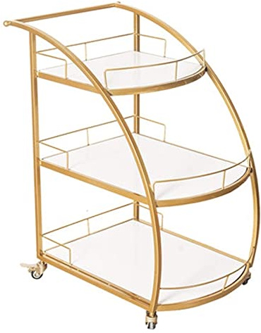 Luxury Outdoor Bar Cart – Stylish Cocktail & Drink Service Trolley Portable Mini Home & Living Accent Table for Entertaining Patio & Garden Use