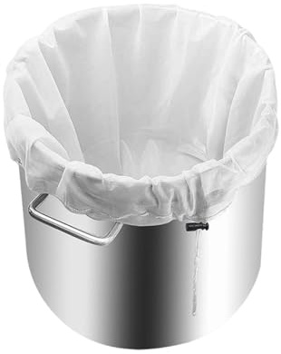 Dinghaole 2Pcs Household Brewing Filter Bag - Ultra-fine Mesh Bag, Suitable for Wine Brewing, Fruit Juice Extraction, Cheese and Yogurt Filters, Jam Making Kit