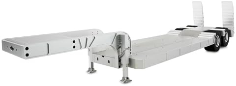 Amewi Tieflader-Sattelauflieger mit Doppelachse aus Aluminium 1:14 KIT, Silber