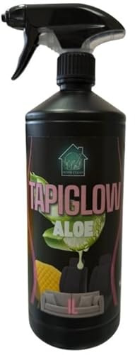 Tapiglow Limpiador de Tapicerías Profesional con Aloe Vera – Limpieza Profunda de Sofás, Sillas de Coche y Ropa – Desodoriza y Suaviza Todo Tipo de Tejidos – 1L, Lavanya
