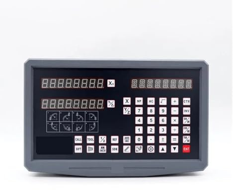 Tornio Completo Strumento Di Precisione DRO Kit Lettura Digitale A 2 Assi Con Asse X Asse Y Bilance Lineari A 2 Pezzi Comodo per la lettura(200mm,0.005mm complete kit)