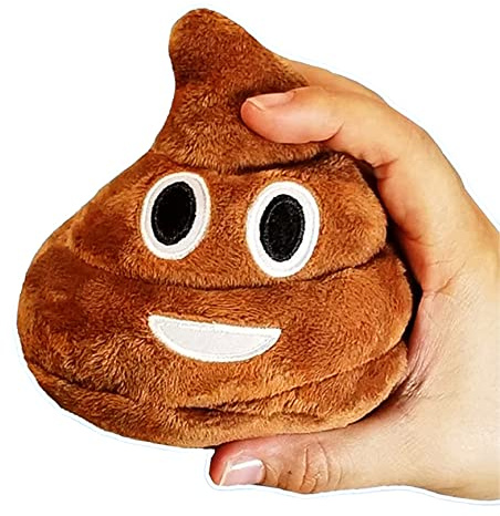 Funny Plush Poop Toy with Fart Sounds, Squeeze for 7 Different Farts