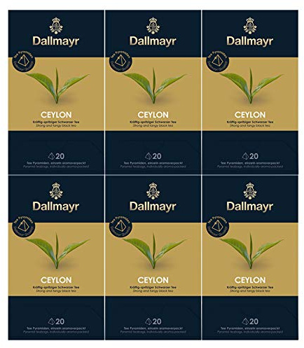 Dallmayr Teepyramide Ceylon, 6er Pack (6 x 50 g)