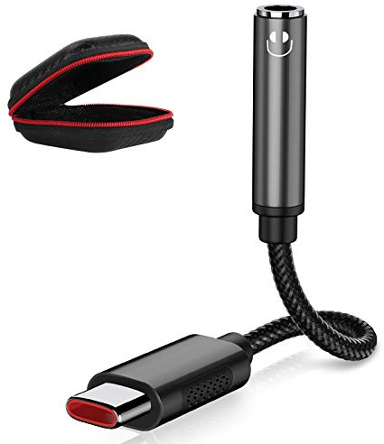 USB C Kopfhörer Adapter Aux,USBC auf 3,5mm Klinke Adapter für iPhone 17e 16 | Typ C Aux Adapter zu Kopfhörer Audio für Samsung A17 A57 A37 A56 A36 S26 Ultra S25 FE Pixel 10a 10 Pro 9a POCO X8 X7 Pro Grau
