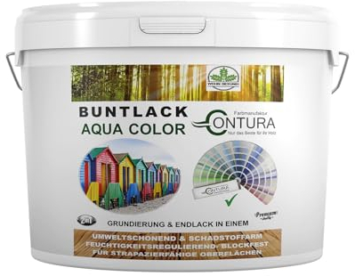 Buntlack Lackfarbe 2 Liter Lack Außen Innen Holz 2in1 Metall Farbe Holzlack Möbellack (RAL 4010 Telemagenta)