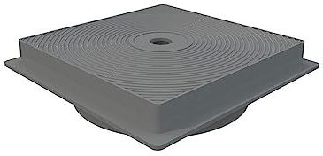 Astralpool Pièce à sceller Piscine - Couvercle de Skimmer Rond Socle carré - Gris de