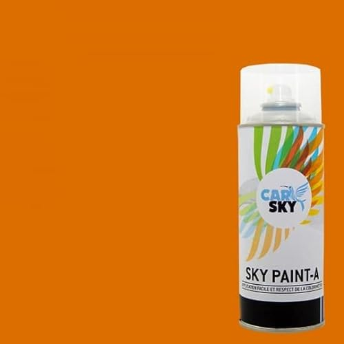 Carsky Sprühfarbe, kompatibel mit Peugeot Orange, Stellen und Schuhe P0HP und Hochglanzlack, 2 x 400 ml