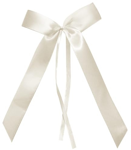 100 StüCk Deko Schleifen Geschenkschleifen Schleifenband Hochzeit Dekoschleife GroßEs Geschenk BöGen Autoschleifen FüR Hochzeit Geburtstage Geschenkverpackung Auto Deko TüTen ZuckertüTen (Beige)