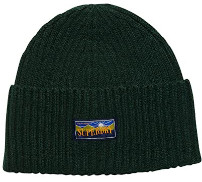Superdry Damen Vintage Radar 2.0 Beanie Baskenmütze, Esmalte Verde,
