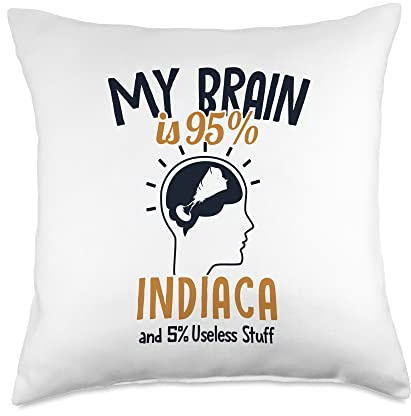 Game Ball Indiaca Peteca Peteca Players Gifts My Brain is 95% Professional Indiaca Peteca Throw Pillow, 18x18, Multicolor