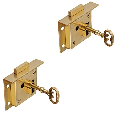 VILLFUL Lot De 2 Serrures De Tiroir De Bureau À Clé Robustes Pour Porte Classeur Pour La Maison La Salle De Sport Ou Le Bureau