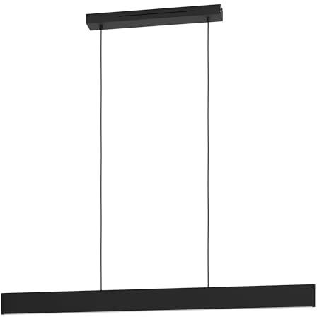 Eglo connect.z smart hem LED-pendellampa, Andreas-Z, hängande lampa av metall i svart, ZigBee, app och röststyrning Alexa, justerbar ljusfärg (varmvit-kallvit), RGB, dimbar