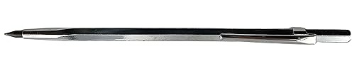 WRS Reißnadel mit Hartmetall-Spitze und Clip, 150 mm lang x 6 mm 6-kt., mit Schutzkappe, im Etui, zum Anreißen von Metall, Kunststoff, Holz, Plexiglas etc., Anzahl der Artikel: 5