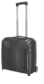 Travelite 2-Rad Handgepäck Laptop Trolley Hartschale mit recyceltem Innenfutter, Gepäck Serie ELVAA: Stylischer Businesswheeler mit Schutzecken + Aufsteckfunktion, 42 cm, 30 Liter