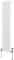 Radiatore Termosifone a 2 Colonne 1800mm x 292mm Moderno Centralizzato Bianco in Acciaio Inox Verticale a Parete Cucina Soggiorno Bagno Kit di Fissaggio e Spazzola Inclusi