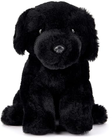 Zappi Co Buddy Le Labrador Noir en Peluche (20 cm) - Compagnon fidèle, Doux, Moelleux, 100% recyclé - Parfait ami Chien