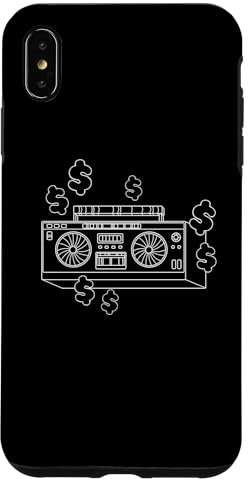 Hülle für iPhone XS Max Ghetto Blaster 70er 80er 90er Y2K Dollar Boom Box