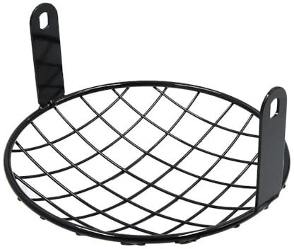 Rejilla De Malla De Metal Chapada En Negro De 7,8 Pulgadas Para Faros Delanteros De Motocicletas Para Cubierta faro motocicleta