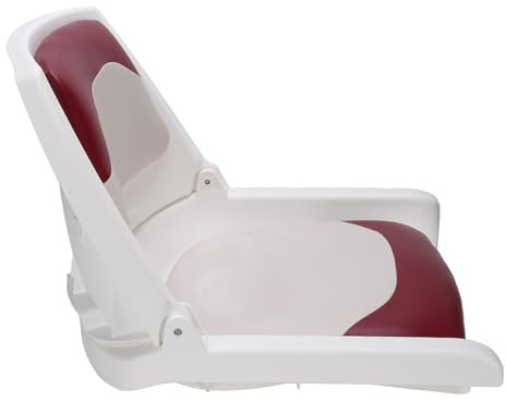 Sitz des Fischereiboots, Faltbarer Bootssitz mit Hoher Rückenlehne, PU-Leder, Speicherschaum, Gefaltetes Design für Kajak, Yacht, Angelboot