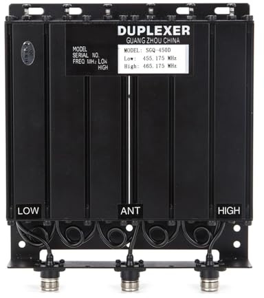 Duplexor UHF de 50 W, 400 MHz-470 MHz, multicanal, duplexor de banda ancha, portátil, frecuencia personalizable