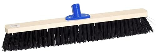 pokm toolsmarket - Straßenbesen 60cm PVC-Borsten, Kehrbesen Saalbesen Besen ohne Stiel, Terassebesen für Straßen, Draußen & Garte