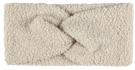 Aniyan 1 STK Stirnband Damen Winter Teddyfell mit Twist Knoten | Weiches Breit Haarband Elastisch Warm Ohrenwärmer | Winterstirnband für Alltag & Outdoor (Beige)