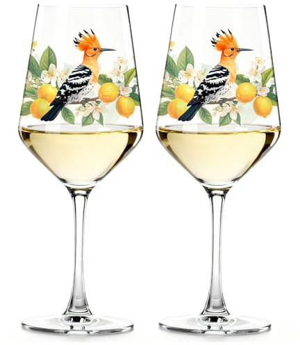 Glasmark KROSNO 1992 vinglas rödvinsglas vitvinsglas – universell – transparent – set med 2 stycken – 470 ml Wiedehopf