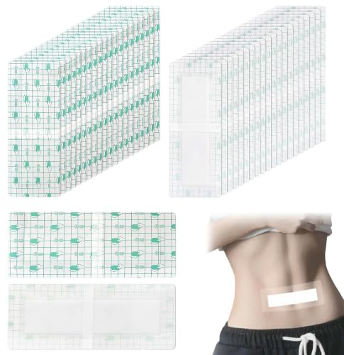 40 Stück Duschpflaster Wasserfest, 25 x 10 cm Pflaster Wasserdichte Duschauflage Groß Wundpflaster, für Schwimmen, Duschen, Pflege Nach Dem Tätowieren Medizin Kosmetik und Sport Schutz