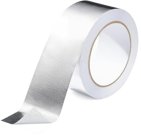 EXIN DEHCEN Hitzeschutzband Auspuff 10m x 5cm – auspuffband aus Aluminium | Auspuff Dichtband Selbstklebend Hitzebeständig Reparaturband,Exhaust Auspuffdichtung, für Schlauch und Auto
