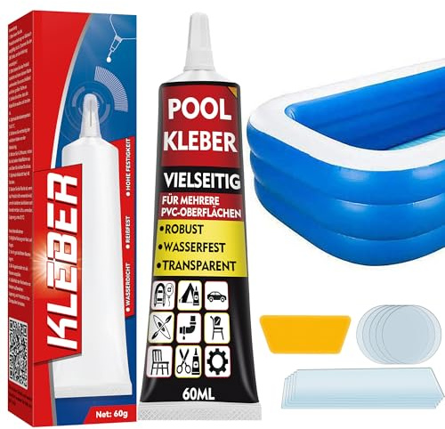 HuakChai Kit Reparación Piscina: Pegamento Impermeable para Lona