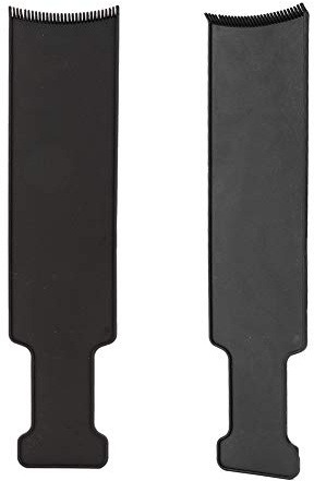 Cepillo para teñir el cabello Placa para teñir el cabello Peluquería Ligero Resaltado Hogar Profesional DIY Large black