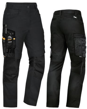 Uvex Echor - Pantalones de Trabajo para Hombre - Negro - Talla 50