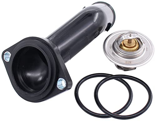 Termostato flangia del refrigerante con anello di tenuta per A3 8P TT Multivan Transporter T5 Golf 5 4 6 Pa-ssat Polo Sha-ran Tou-ran Bora Ca-ddy Je-tta New Beetle Altea Ibiza Leon Toledo Fabia
