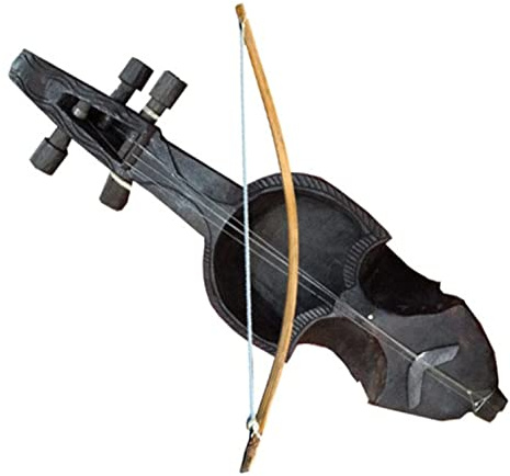 Himalayan Craft Sarangi Traditionelles nepalisches Volksmusikinstrument, Nepali-Violine, für Live-Spielen, 53.3 cm, ideal zum Spielen von Live-Profis, zum Lernen von Musik und Dekorationen