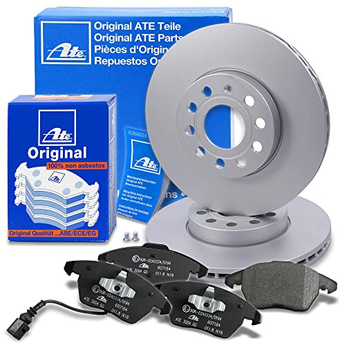 ATE Bremsenset Vorderachse inkl. Bremsscheiben vorne Ø 288 mm belüftet und | Kompatibel mit: AUDI A3, A3 Cabriolet, A3 Sportback, SEAT ALTEA, ALTEA XL, LEON, TOLEDO III, SKODA OCTAVIA II