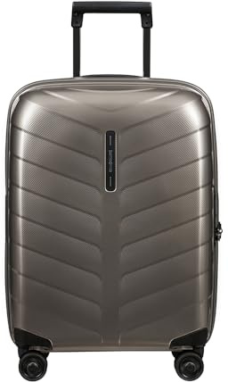 Samsonite Attrix Spinner S, Bagaglio a Mano Espandibile, 55 cm, 38/44 L, Marrone (Dune)