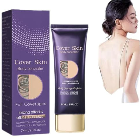 Body Coverage Perfector, Tattoo-Abdeck-Make-up & Bein-Make-up, Körper-Make-up mit natürlichem Glanz, lang anhaltender und schweißfester Körper-Concealer, wasserfestes Bein-Make-up (1 Stück)