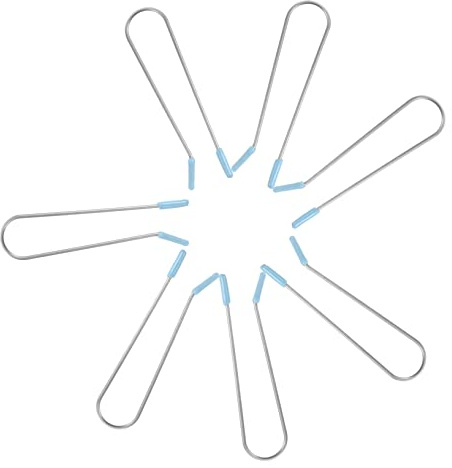 Mikinona 20piezas Pinzas De Alambre Metálico Para Rizadores De Cabello Clips Para Rodillos Calientes Accesorios Para Rizadores De Rodillos