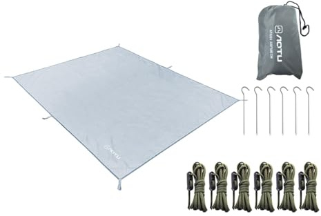harayaa Camping Tarp Zelt Footprint Shelter Zelt Tarp für Wandern Garten Backpacking Strand, 220cmx180cm