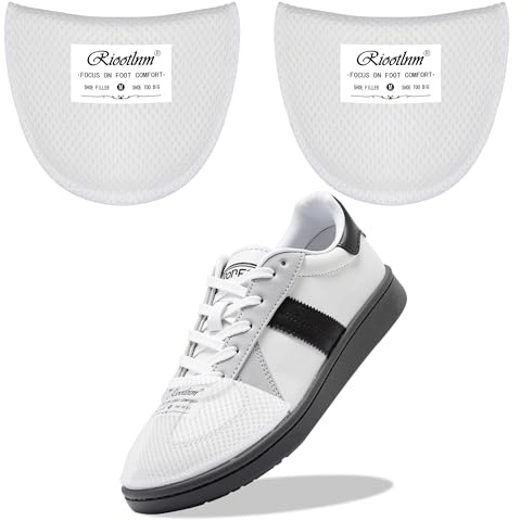 Riootlnm Relleno cómodo para zapatos demasiado grandes, almohadillas espaciadoras para zapatos sueltos, reductor de tamaño que hace que el zapato se ajuste más pequeño, evita que se deslicen los dedos