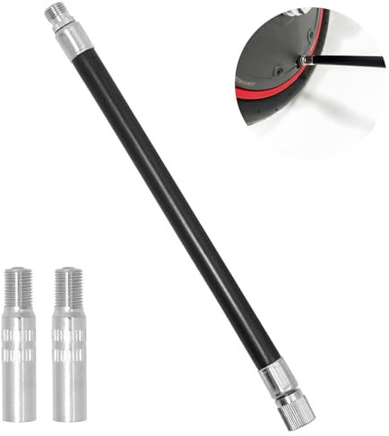 Gonfiatore di Estensione della con 2 Valvola di Estensione Tappo Valve 39 mm, Valvole per Pneumatici Prolunga Gomma Valvola Adattatore Pneumatici per Xiaomi M365 Scooter elettrici, Auto, Scooter
