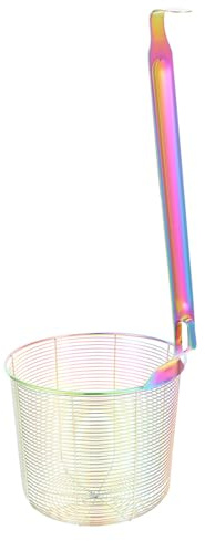 OKUMEYR Colador De Cocina Con Asa Inoxidable Práctico Para Huevos y Alimentos Fritos