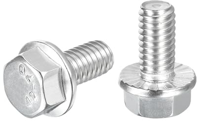 QUARKZMAN 25Pcs 5/16-18 x 5/8 Bulloni A Testa Esagonale Grado 5/8 Argento | Con Flangia, Viti Esagonali Con Flangia, 304 Acciaio Inossidabile, Per Industria Meccanica Elettrodomestici