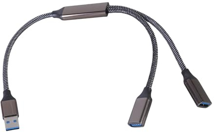 Psdndeww Câble répartiteur USB 3.0 Y à vitesse rapide pour un chargement efficace des appareils et une synchronisation des données sur les ordinateurs et les consoles de jeu