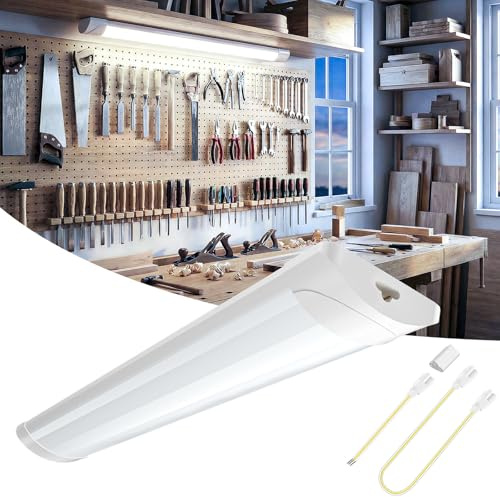 Viugreum LED Leuchtstoffröhre 90cm, Feuchtraumleuchte Röhre 30W LED Deckenleuchte Lampe, 6500K Neutralweiß Leuchtstofflampe, Werkstattlampe Wannenleuchte lampe für Keller, Werkstatt, Garage, Küche