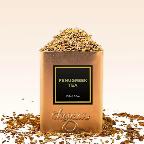 M1SS Fenugreek Tea Loose Leaf | 100% Natural Herbal Blend with Fennel, Licorice, Star Anise, Cumin & Ajwain | Supports Digestion, Gut Health & Lactation | 100g Tin