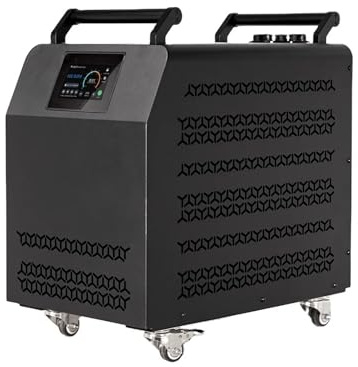 Conditionneur d'eau pour Aquariums, Machine de Refroidissement par Bain de Glace refroidie par Eau, compresseur à télécommande avec Pompe de Filtration et récupération du R410A
